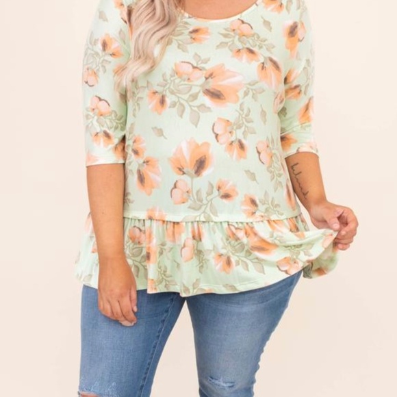 Chic Soul Tops - Chic Soul Mint Fairy Tale Top 2x